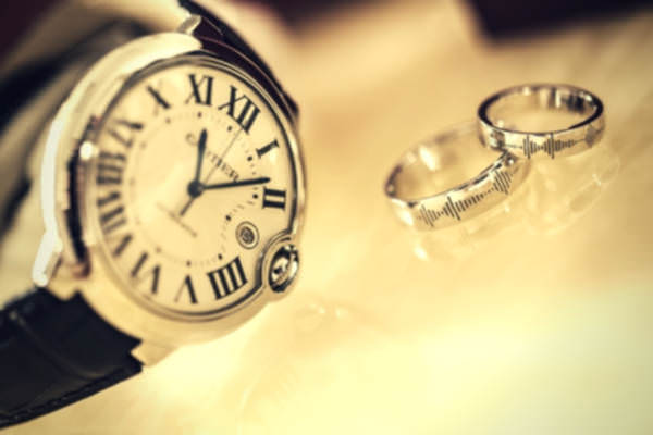 12-feature-watch-lether-strap-couple-silver-wedding-ring